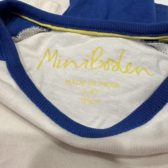 Mini Boden Appliqué Rainbow Raglan Long Sleeve Shirt - Picture 6 of 7